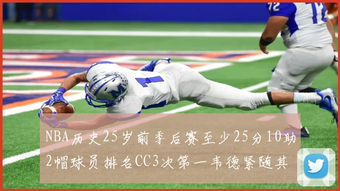NBA历史25岁前季后赛至少25分10助2帽球员排名CC3次第一韦德紧随其后